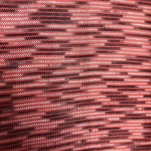 LULAROE Joy Duster Vest In Coral Pink, White & Gray Heathered Knit - Size Large - Picture 3 of 6